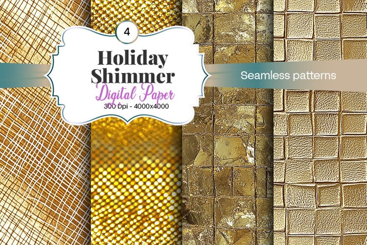 Gold Digital Paper Image 13