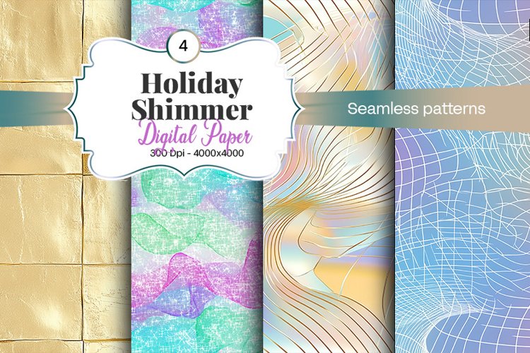 Holiday Shimmer Digital Paper - 04 Variations