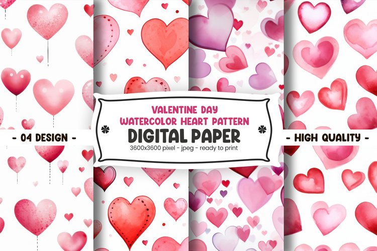 Pink Hearts Clipart Image 2