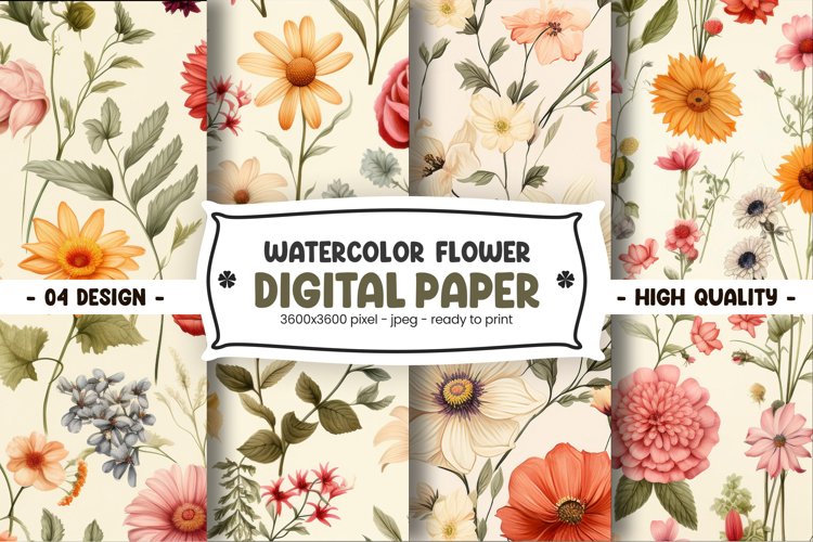 Watercolor Flower Clipart Image 20