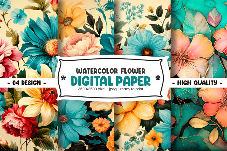 Watercolor Flower Clipart Image 18