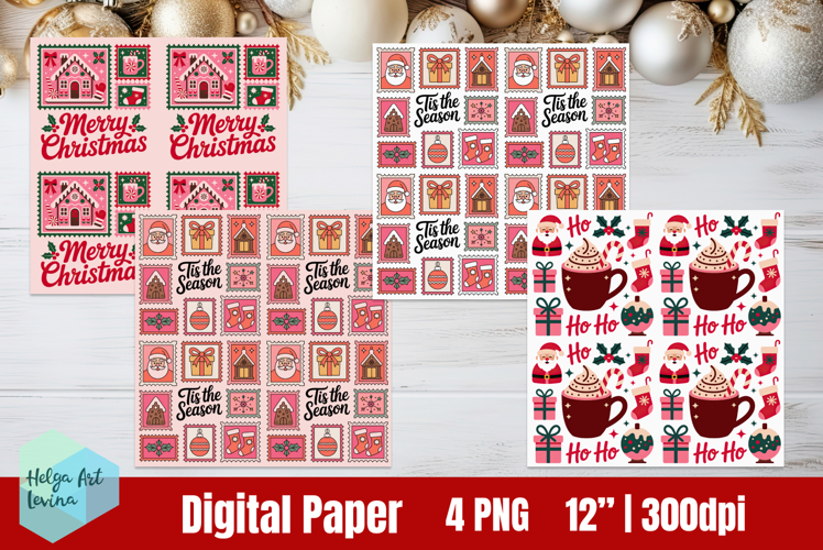 Christmas Digital Paper PNG