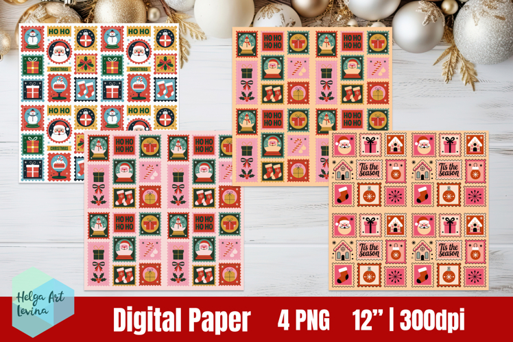 Christmas Digital Paper PNG