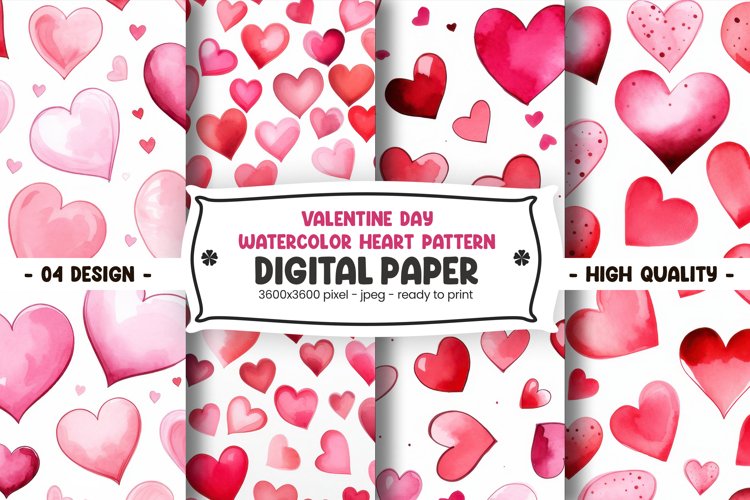 Pink Hearts Clipart Image 3