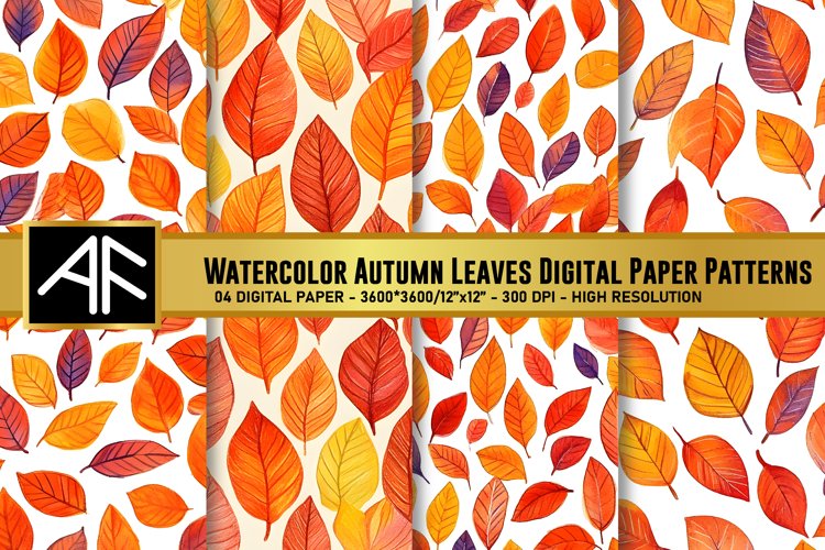 Watercolor Leaves Clipart Image 7