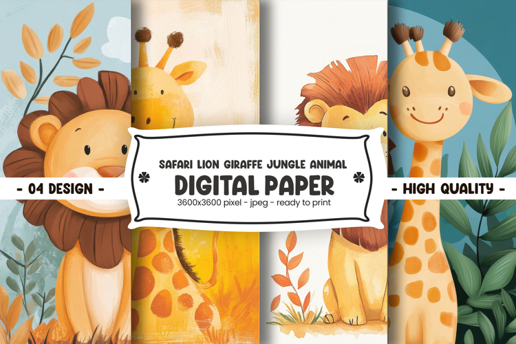 Safari Animals Clipart Image 2
