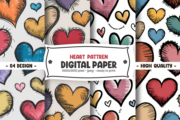 Valentine Scrapbook Paper