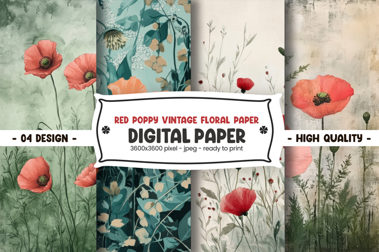 Red Flower Clipart Image 19