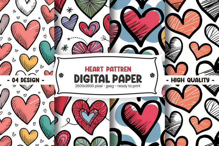 Valentine Scrapbook Paper Image 2