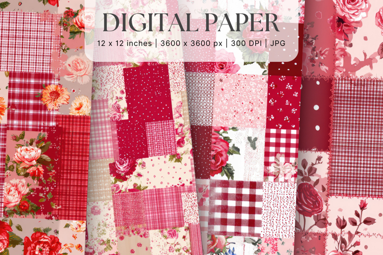 Cottagecore Flower Background Vintage Wallpaper Pattern_1