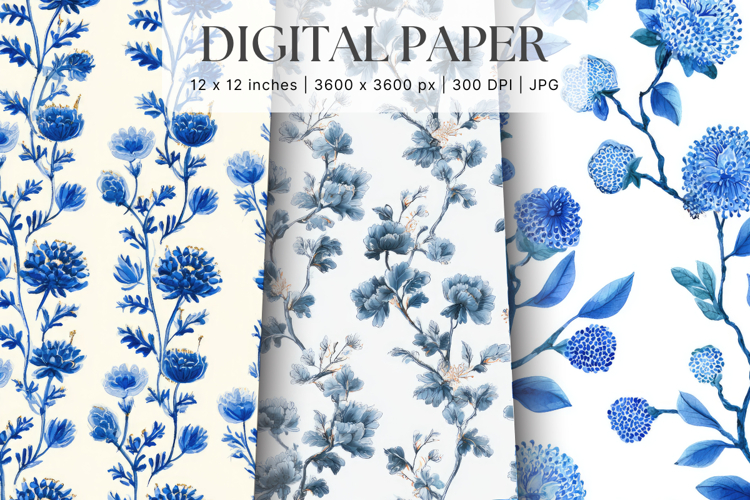 Flower Pattern Background Wallpaper Digital Paper_74
