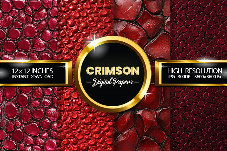 Crimson Digital Papers - 04 Variation