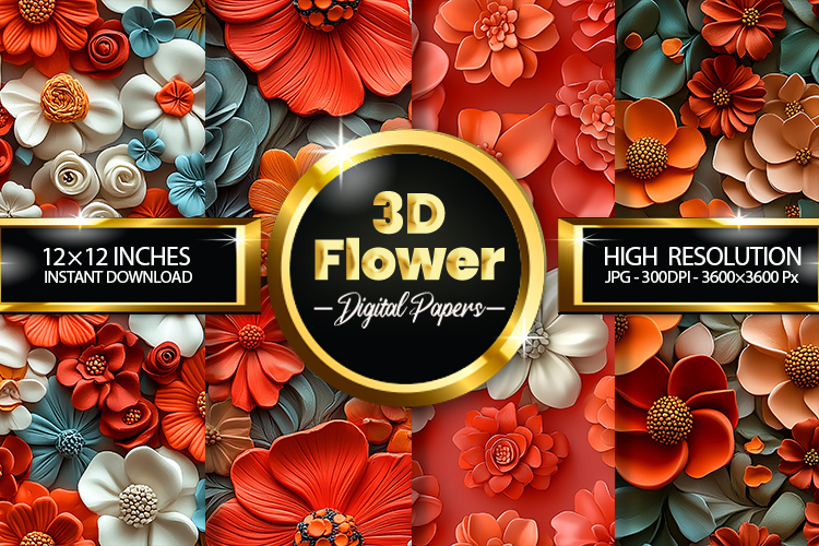 Pink Flowers Clipart Image 2
