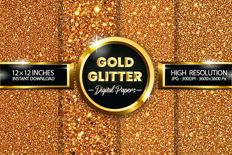 Gold Glitter Background Image 3