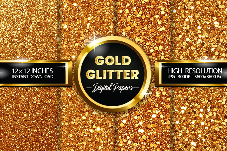 Gold Glitter Background Image 2
