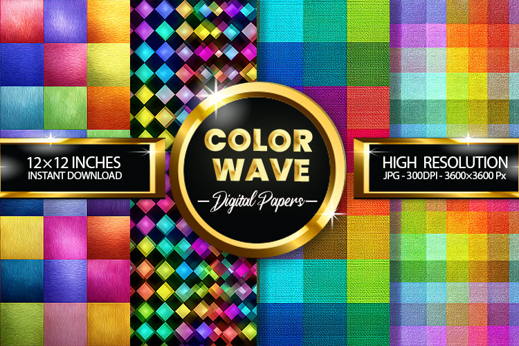 Color Weave Digital Papers - 04 Variations