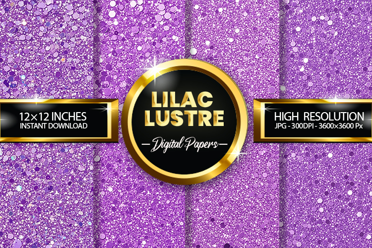 Lilac Lustre Digital Papers - 04 variations
