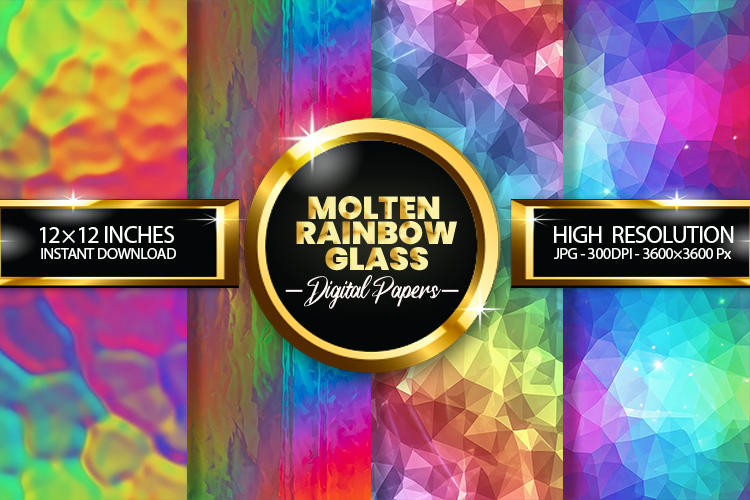 Molten Gold Marquina Digital Papers - 04 Variations