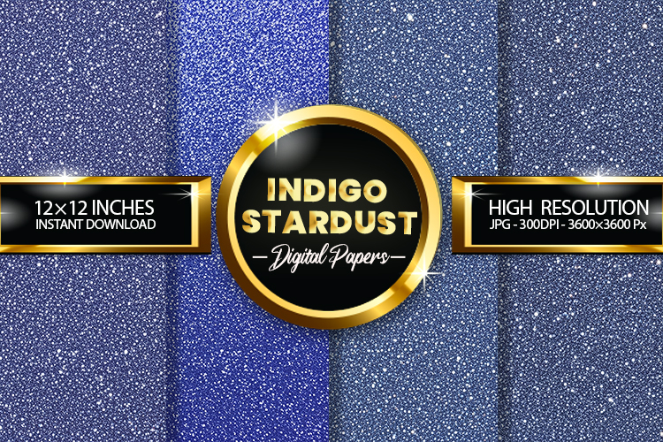 Indigo Stardust Digital Papers - 04 Variations