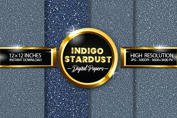 Indigo Stardust Digital Papers - 04 Variations