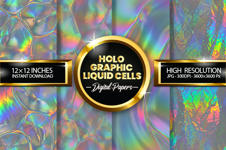 Holographic Liquid Cells Digital Papers - 04 Variations