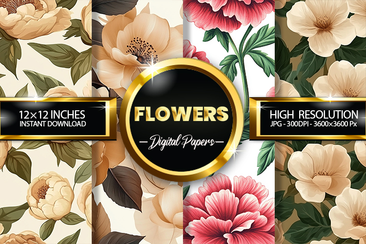 Pink Flowers Clipart Image 9