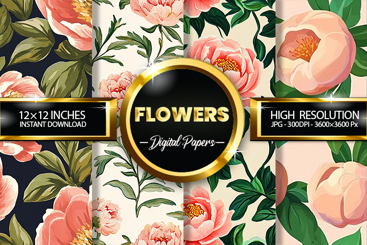 Pink Flowers Clipart Image 13