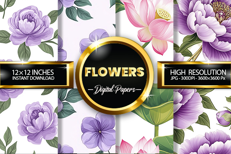 Pink Flowers Clipart Image 14