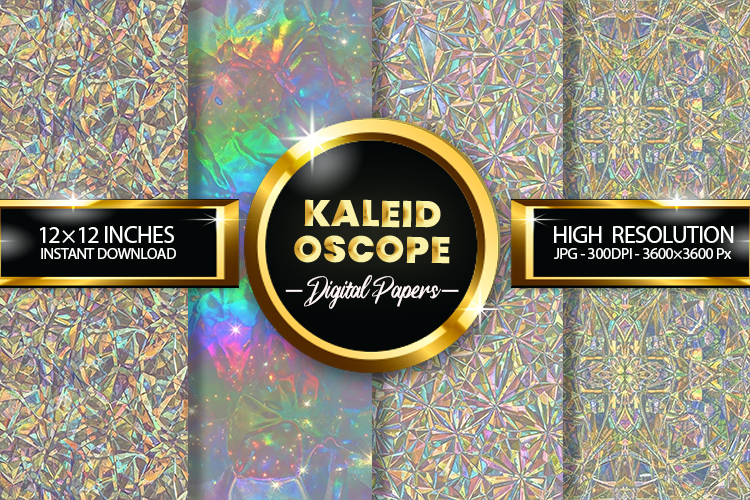 Kaleidoscope Digital Papers - 04 Variations
