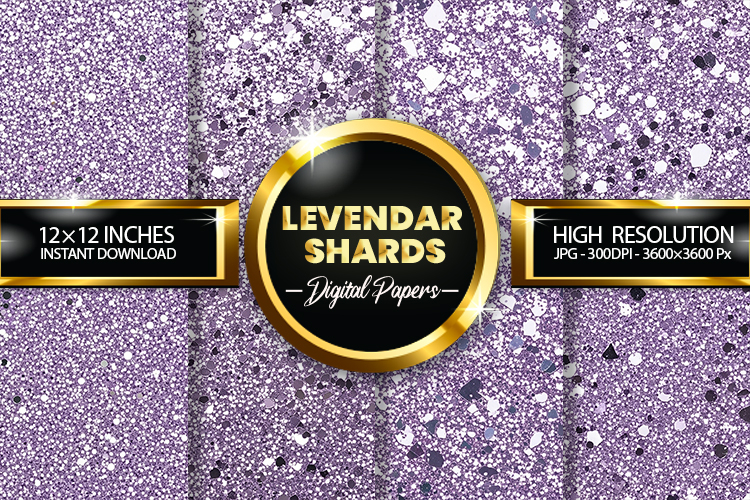 Levendar Shards Digital Papers - 04 variations