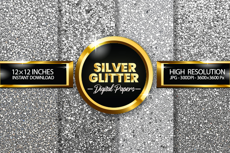 Silver Glitter Background