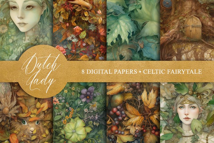 Seamless Celtic Fairytale Wallpapers - Seamless Patterns