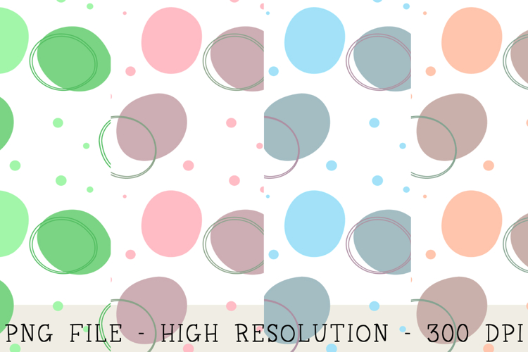 Abstract organic blob shapes Pattern