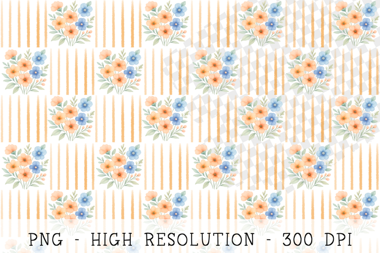 hand-painted watercolor floral seamless pattern