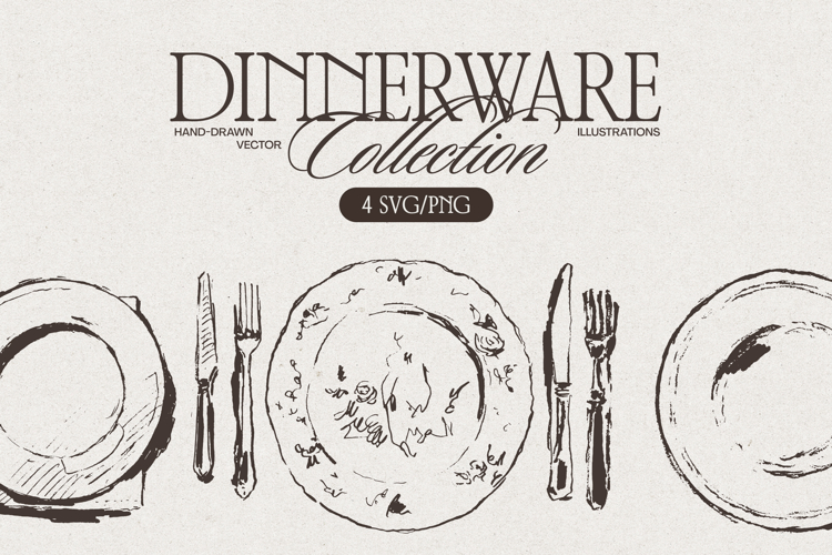 Dinnerware Table Setting Illustrations