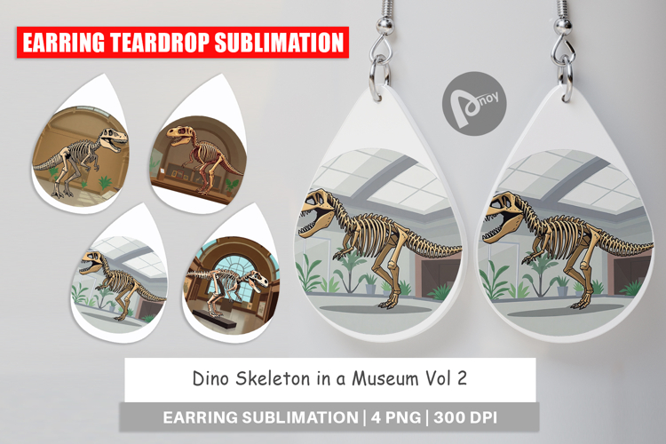 Earring Museum Dino Skeleton