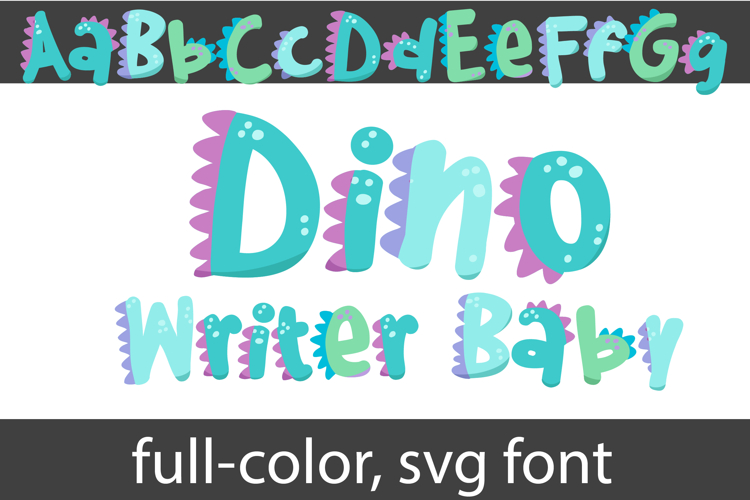 Dino Writer Baby Color Font