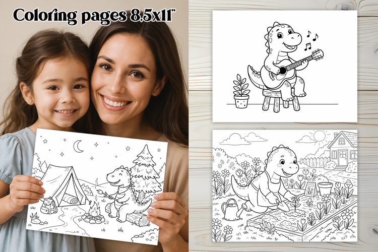 Fun Dinosaur Activities Coloring Pages