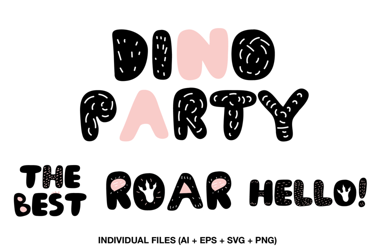 Dinosaur Party Clipart for Birthday Decorations