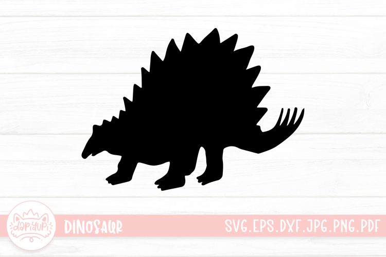 Dinosaur Silhouette Clipart SVG Cut File