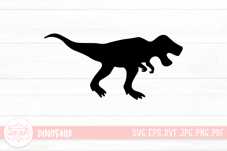 Dinosaur Silhouette Clipart SVG Cut File