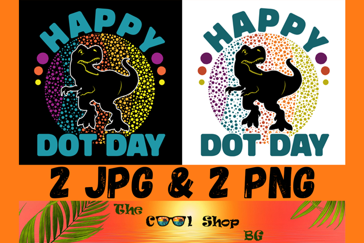 Dinosaur Dot Color Png International Dot Day Png example image 1
