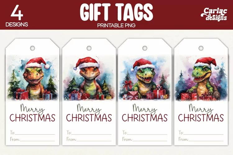 Christmas Gift Tags, Merry Christmas Printable Tags