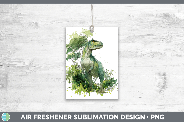Allosaurus Dinosaur Sketch Air Freshener Sublimation Design