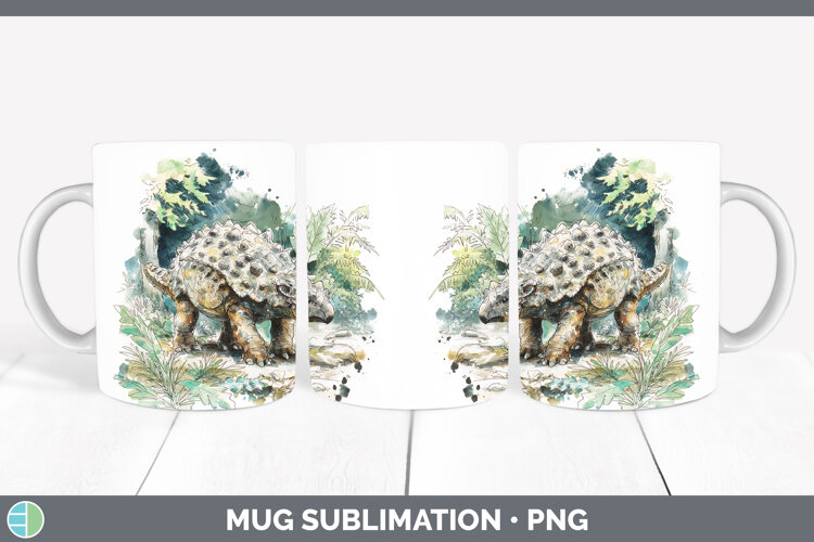 GorgeousDinosaur Sketch Mug Wrap design.