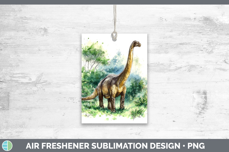 Brachiosaurus Dinosaur Sketch Air Freshener Sublimation Desi
