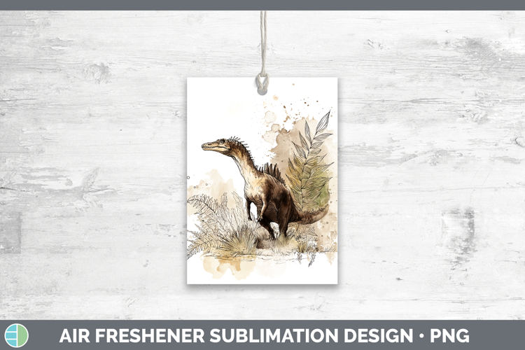 Spinosaurus Dinosaur Sketch Air Freshener Sublimation Design