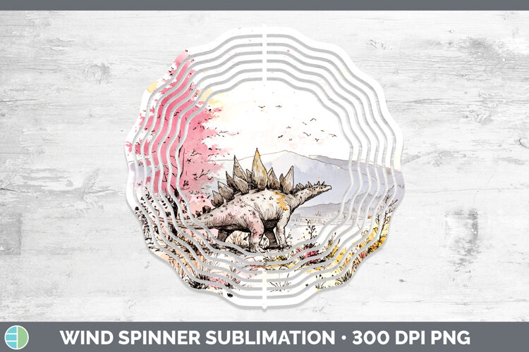 GorgeousDinosaur Sketch Wind Spinner design.