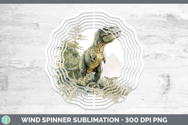 GorgeousDinosaur Sketch Wind Spinner design.
