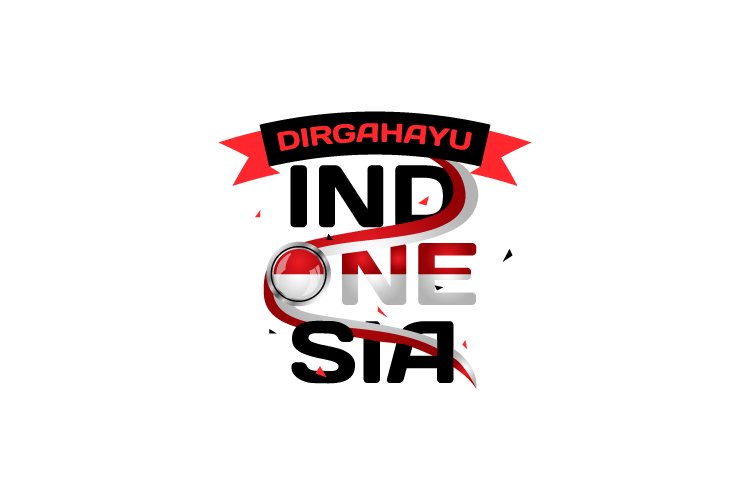 Dirgahayu indonesia typography design vector example image 1